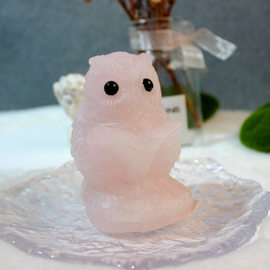 ローズクォーツフクロウ